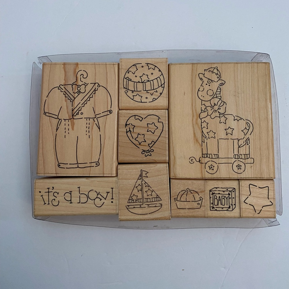 JRL Design 6020 It’s A Boy rubber stamps
